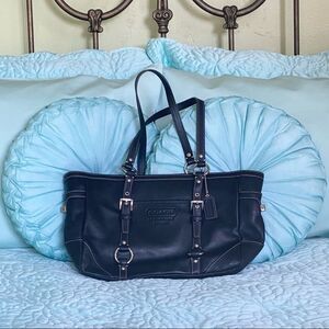 Coach Black Leather Shoulder Bag